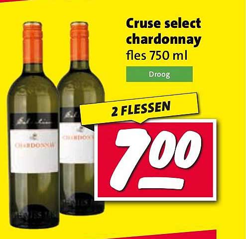 Cruse select chardonnay fles 750 ml
