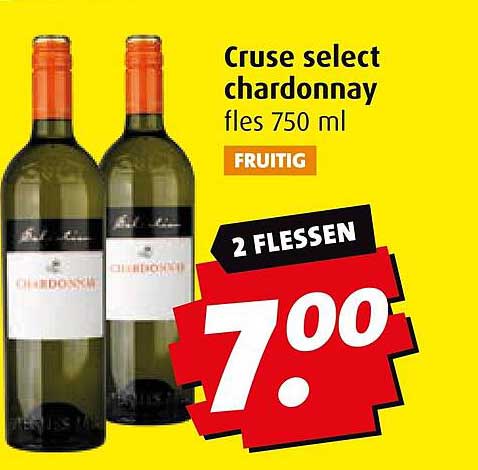 Cruse select chardonnay fles 750 ml