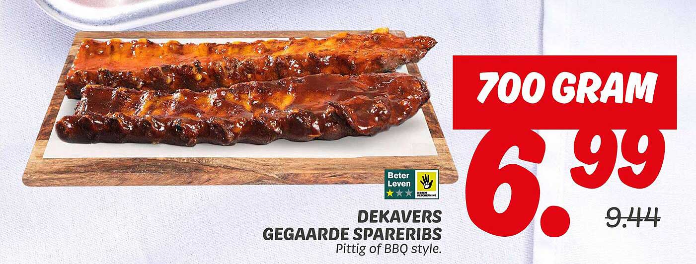 DEKAVERS GEGAARDE SPARERIBS