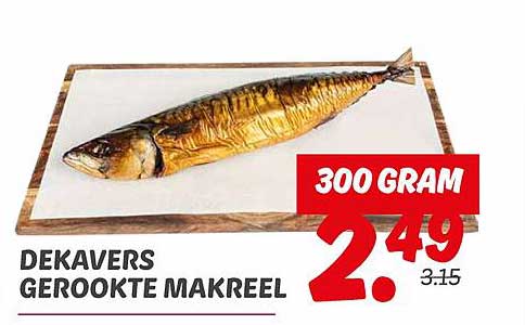 DEKAVERS GEROOKTE MAKREEL 300 GRAM