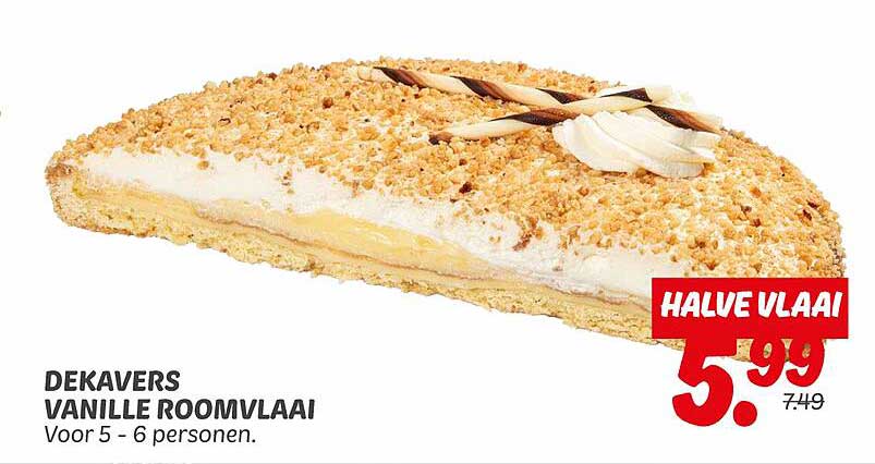 DEKAVERS VANILLE ROOMVLAAI