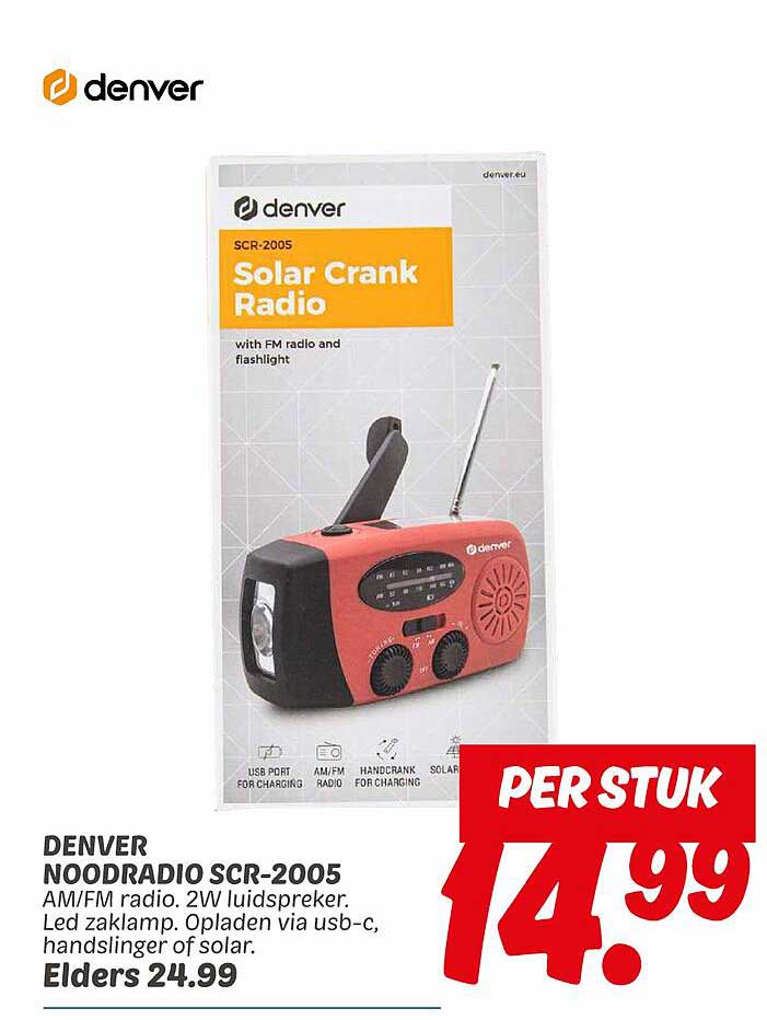 DENVER NOODRADIO SCR-2005