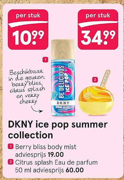 DKNY ice pop summer collection