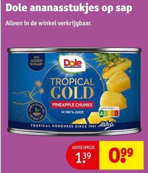 Dole ananasstukjes op sap