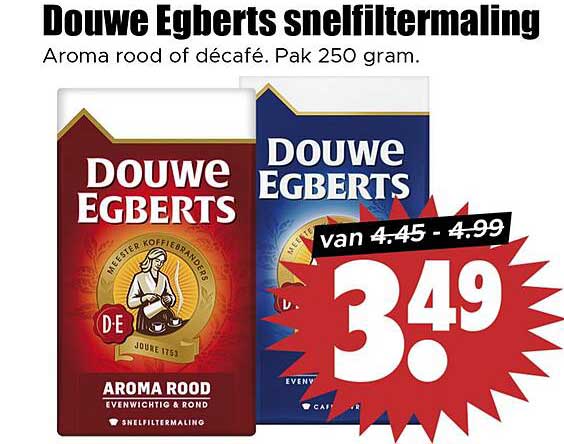 Douwe Egberts snelfiltermaling