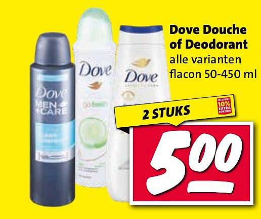 Dove Douche of Deodorant alle varianten flacon 50-450 ml