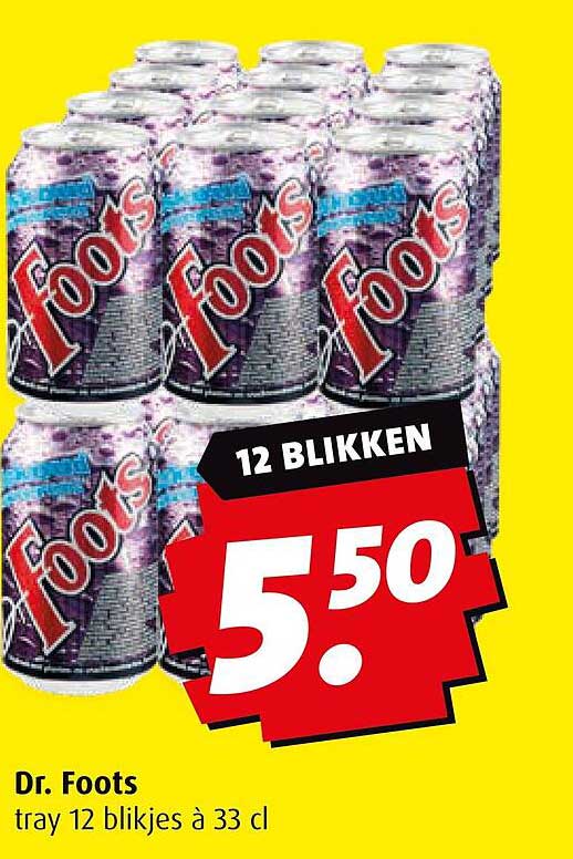 Dr. Foots tray 12 blijkjes à 33 cl