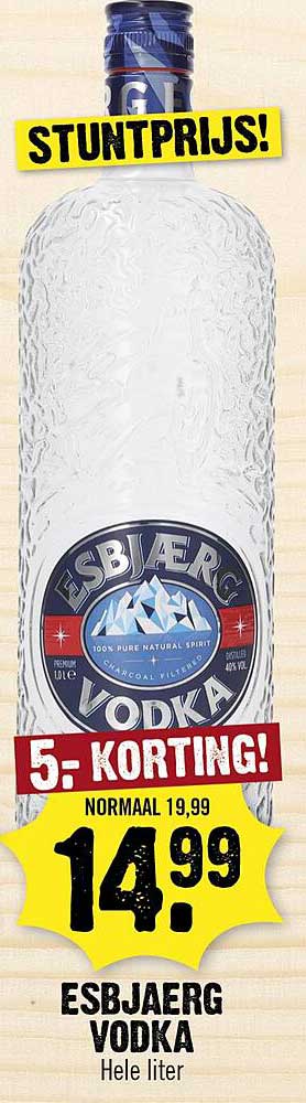 ESBJAERG VODKA Hele liter