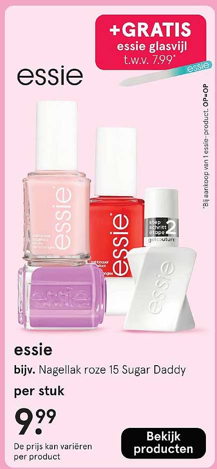 essie Nagellak roze 15 Sugar Daddy per stuk