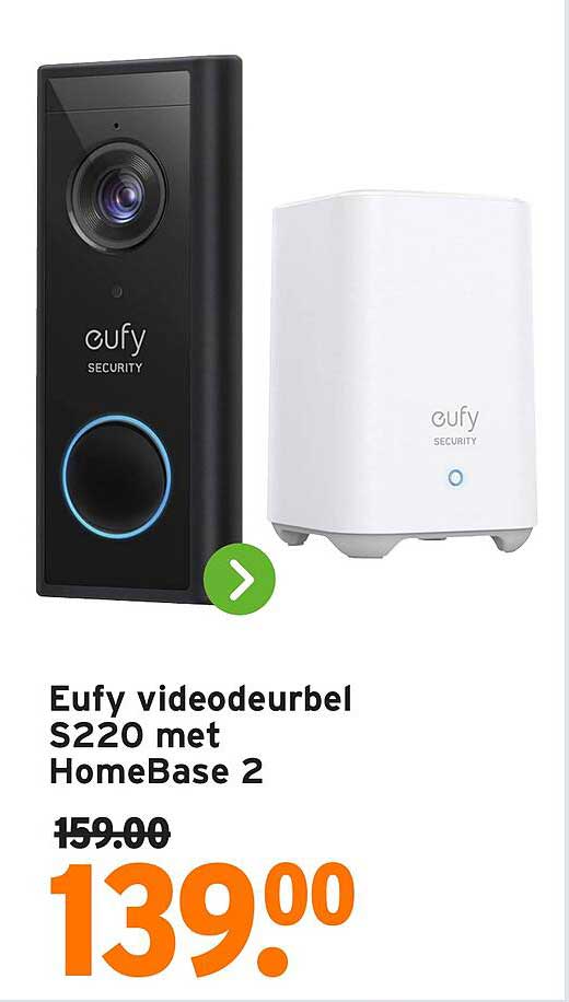Eufy videodeurbel S220 met HomeBase 2