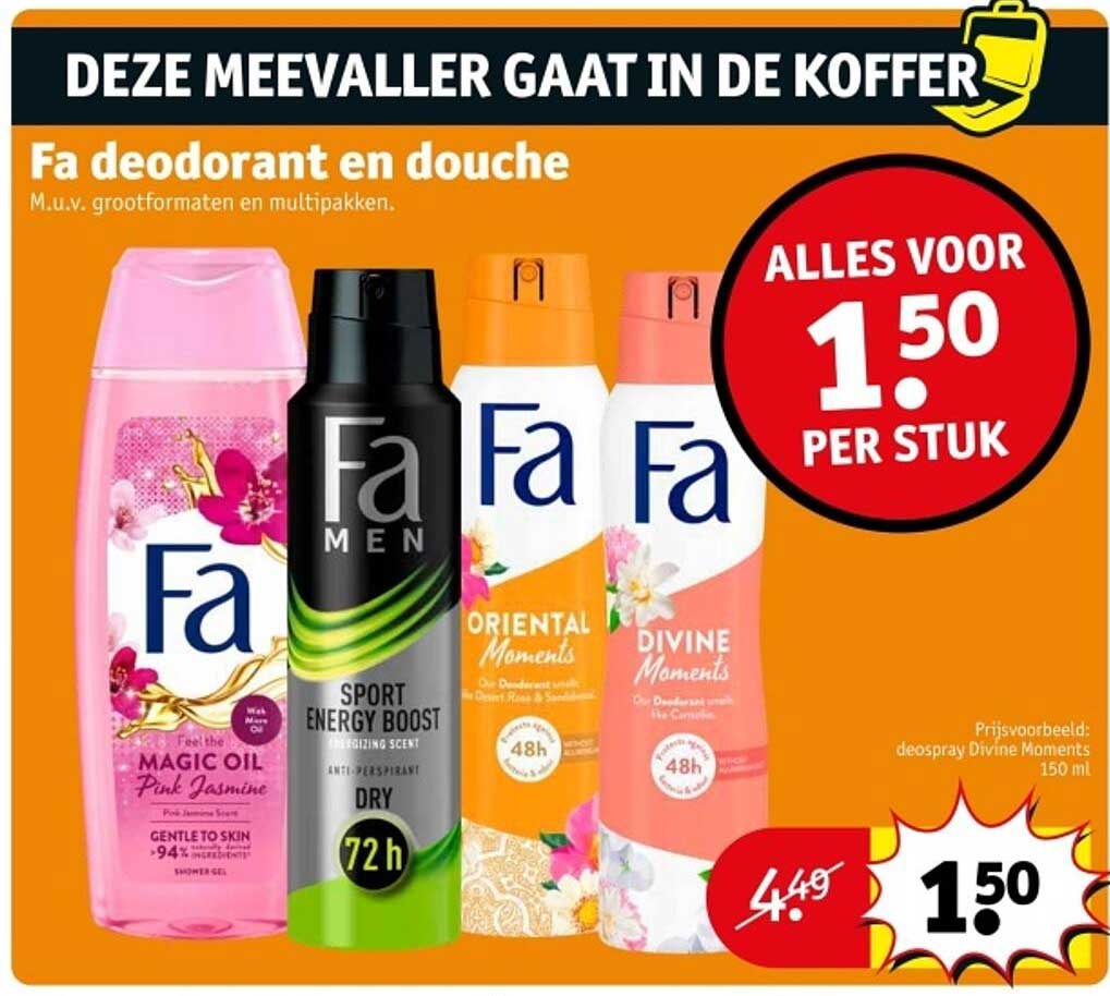 Fa deodorant en douche