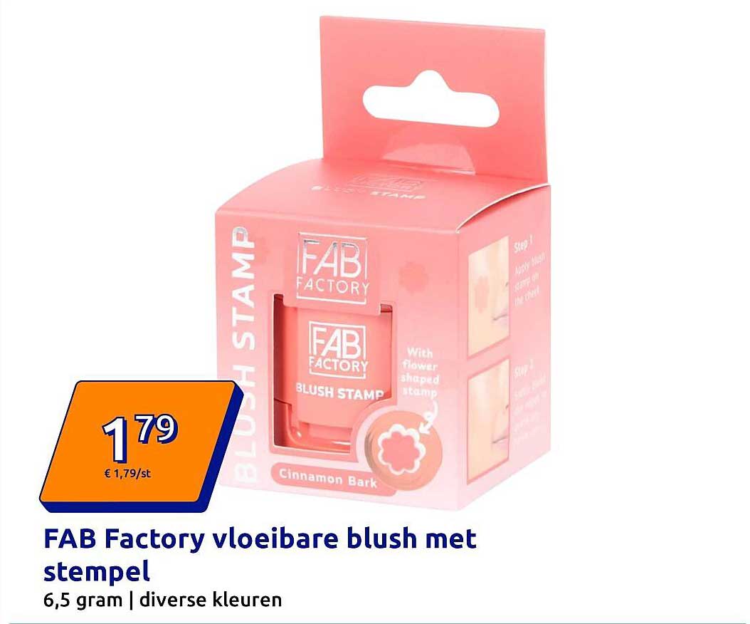 FAB Factory vloeibare blush met stempel