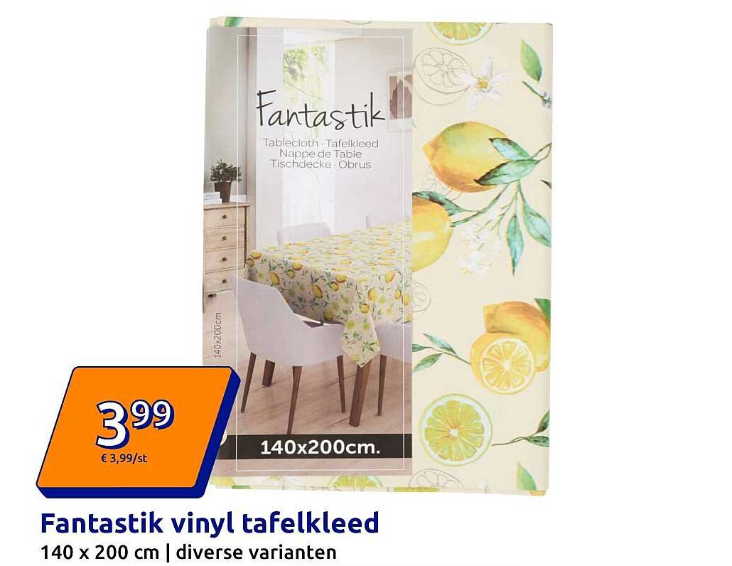 Fantastik vinyl tafelkleed 140 x 200 cm | diverse varianten