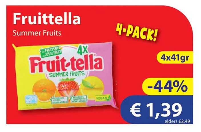 Fruittella Summer Fruits 4-Pack