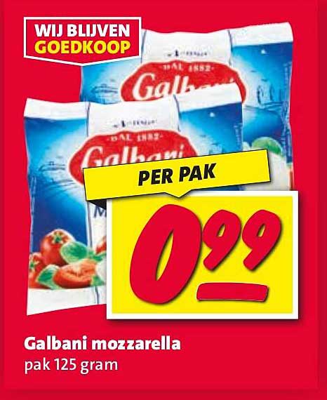 Galbani mozzarella pak 125 gram