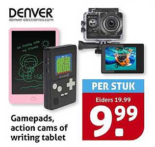 Gamepads, action cams of writing tablet