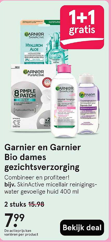 Garnier en Garnier Bio dames gezichtsverzorging