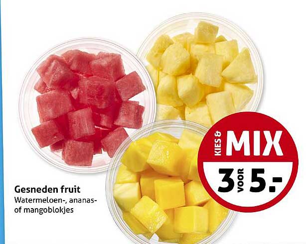 Gesneden fruit
