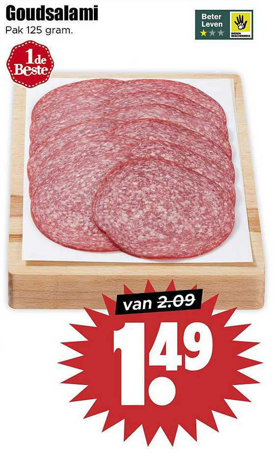 Goudsalami Pak 125 gram.