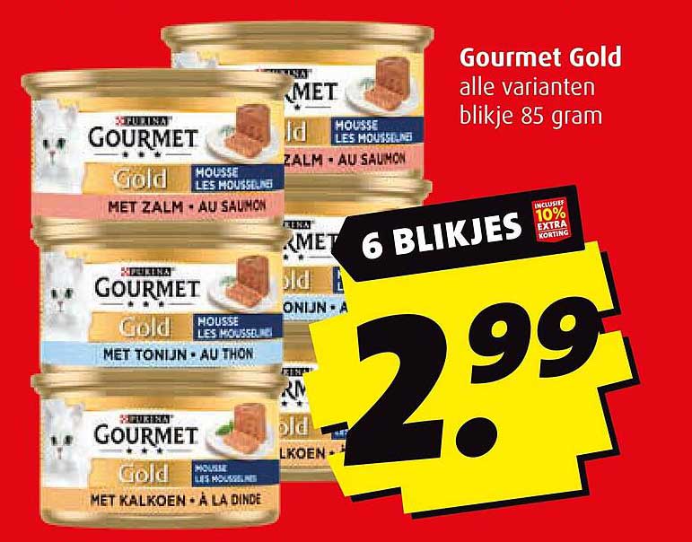 Gourmet Gold alle varianten blikje 85 gram