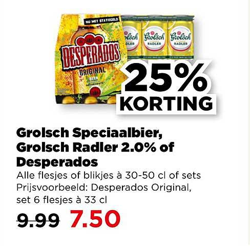 Grolsch Speciaalbier, Grolsch Radler 2.0% of Desperados