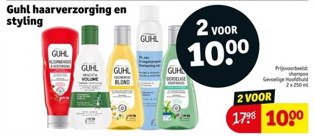 Guhl haarverzorging en styling