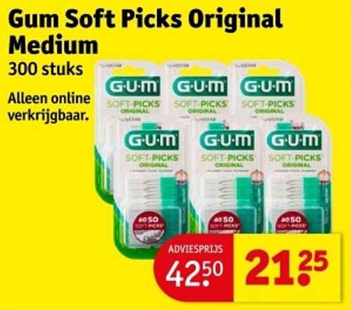 Gum Soft Picks Original Medium 300 stuks