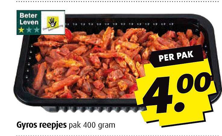 Gyros reepjes pak 400 gram