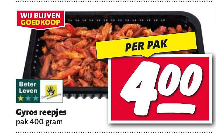 Gyros reepjes pak 400 gram