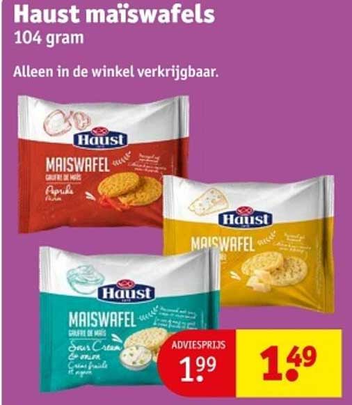 Haust maïswaffels 104 gram