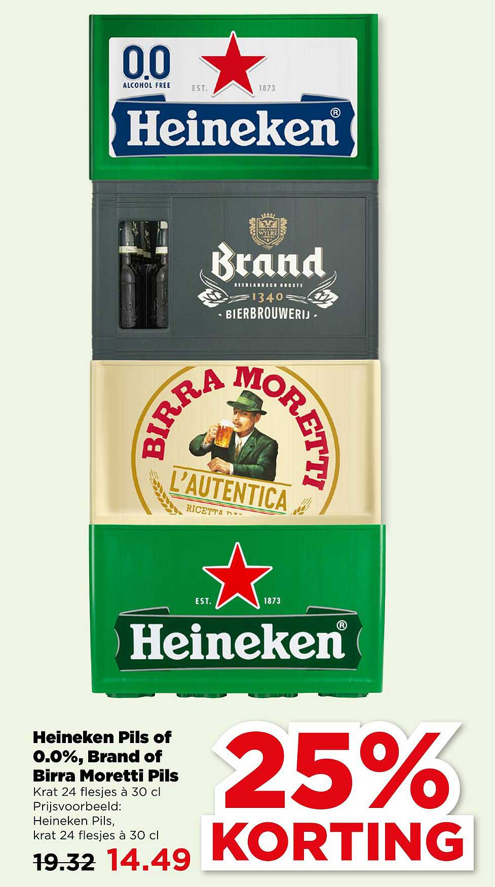 Heineken Pils of 0.0%, Brand of Birra Moretti Pils