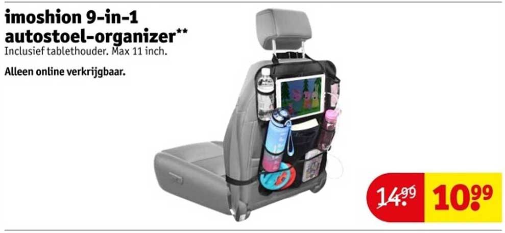 imoshion 9-in-1 autostoel-organizer**