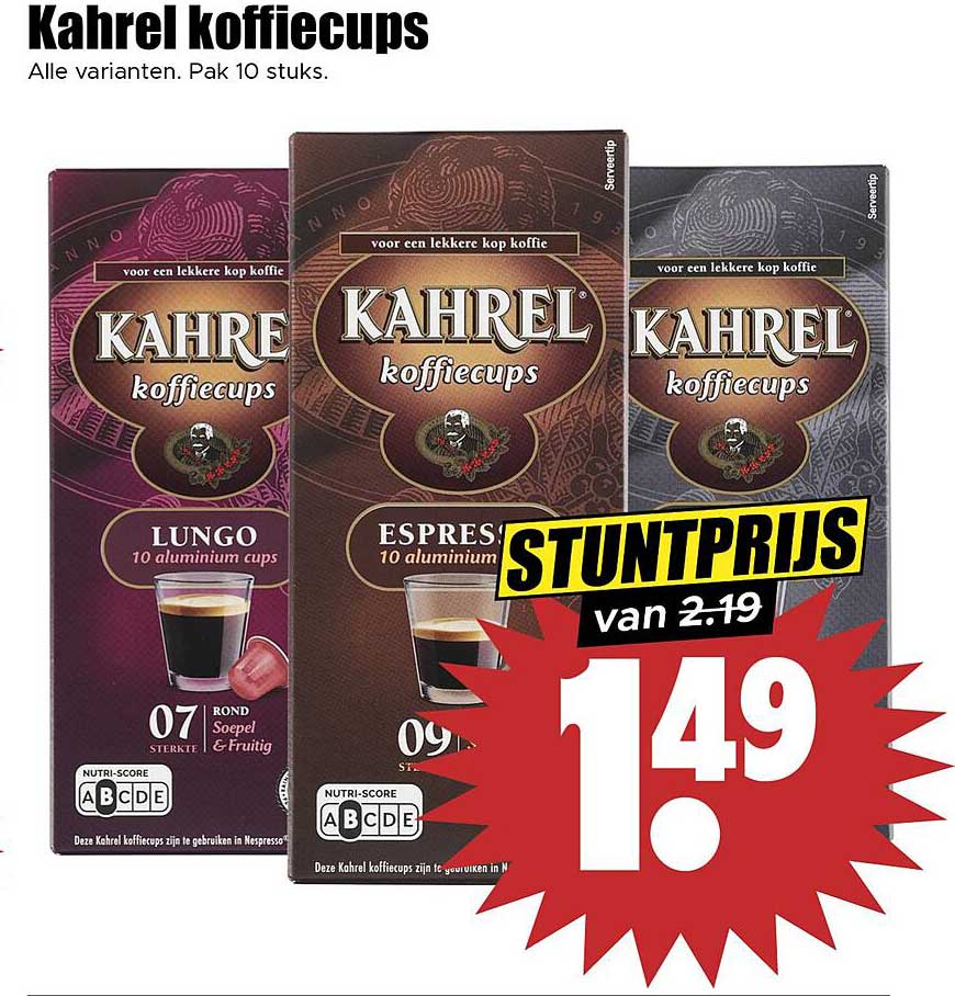 Kahrel koffiecups
