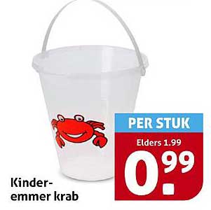 Kinder-emmer krab