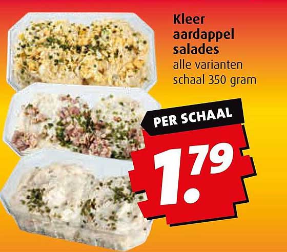 Kleer aardappel salades