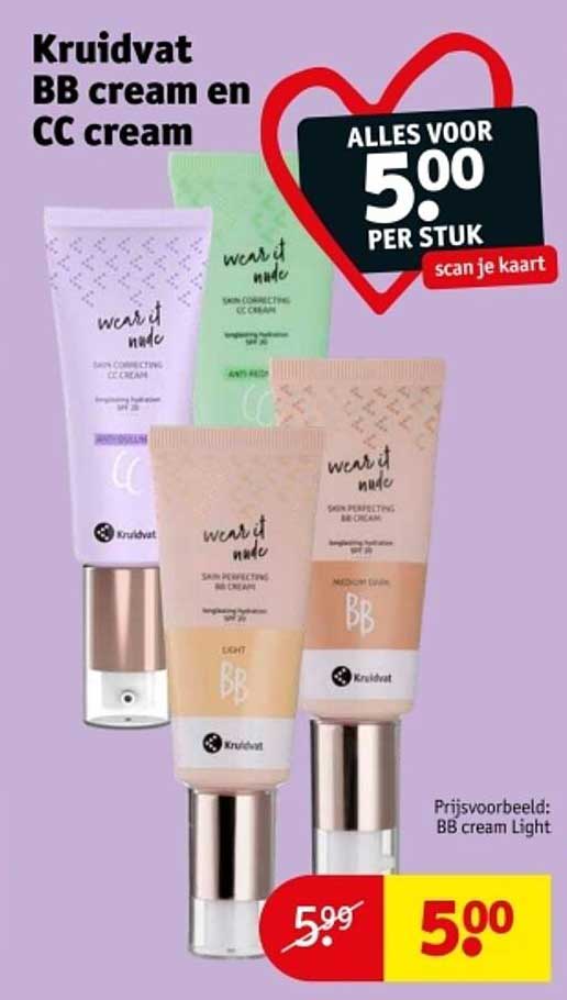 Kruidvat BB cream en CC cream