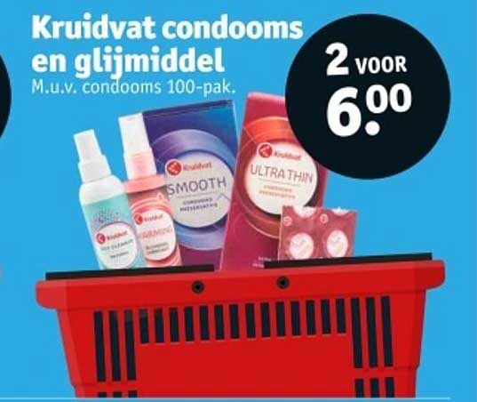 Kruidvat condooms en glijmiddel