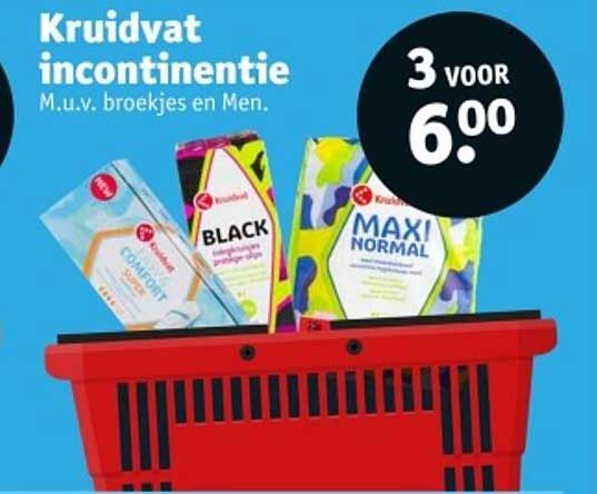 Kruidvat incontinentie M.u.v. broekjes en Men.