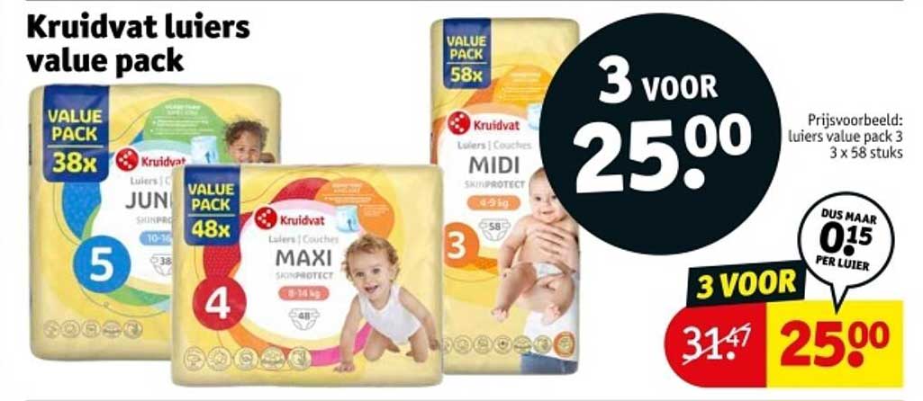 Kruidvat luier value pack
