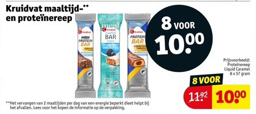 Kruidvat maaltijd-** en proteïnereep