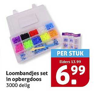 Loombandjes set in opbergdoos 3000 delig