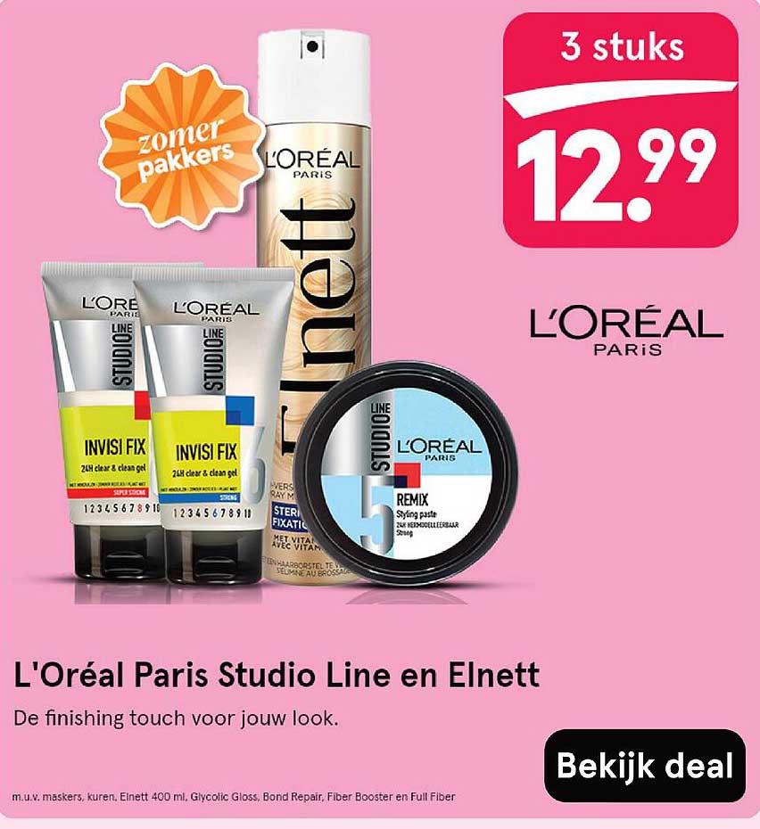L'Oréal Paris Studio Line en Elnett