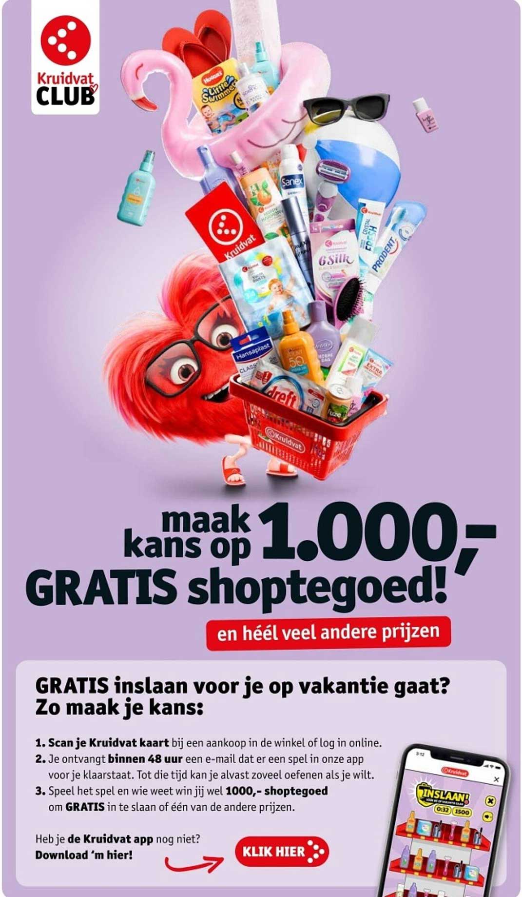 maak kans op 1.000,- GRATIS shoptegoed!