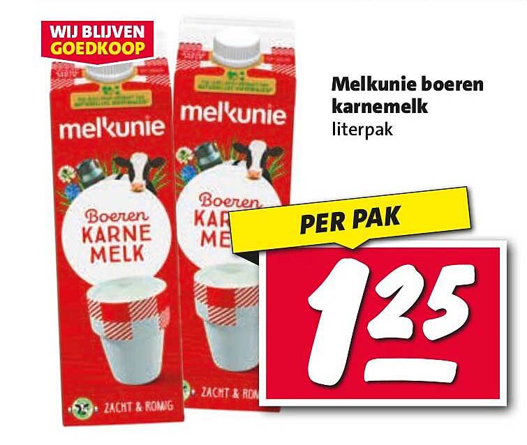 Melkunie boeren karnemelk literpak