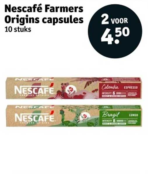 Nescafé Farmers Origins capsules