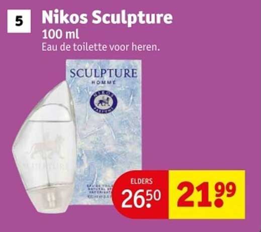 Nikos Sculpture 100 ml Eau de toilette voor heren.