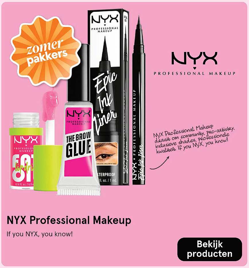 NYX Professional Makeup Zomer Pakket