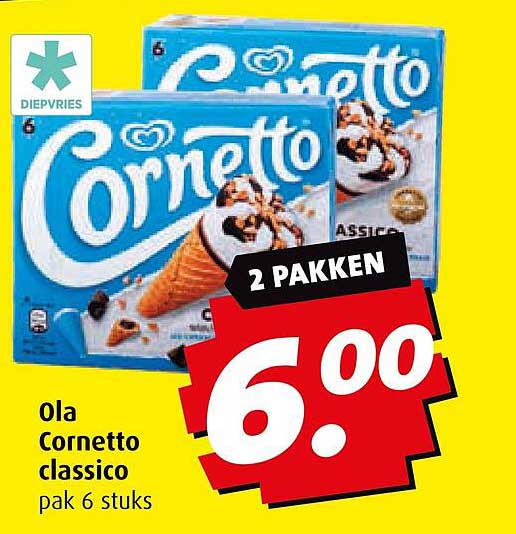 Ola Cornetto classico pak 6 stuks