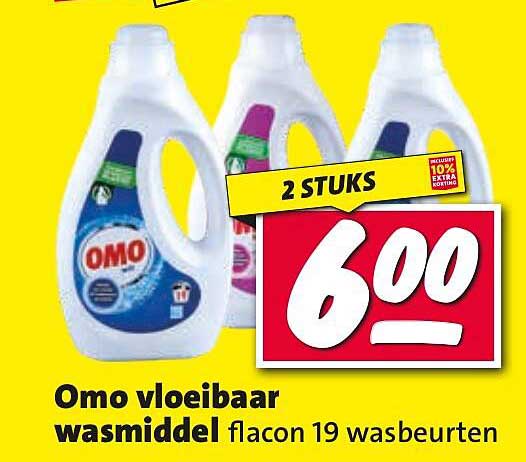 Omo vloeibaar wasmiddel flacon 19 wasbeurten
