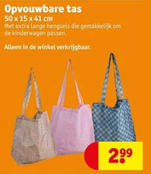 Opvouwbare tas